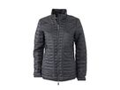 JN Ladies Lightweight Jacket JN1111 100%PES, black/silver, Größe L