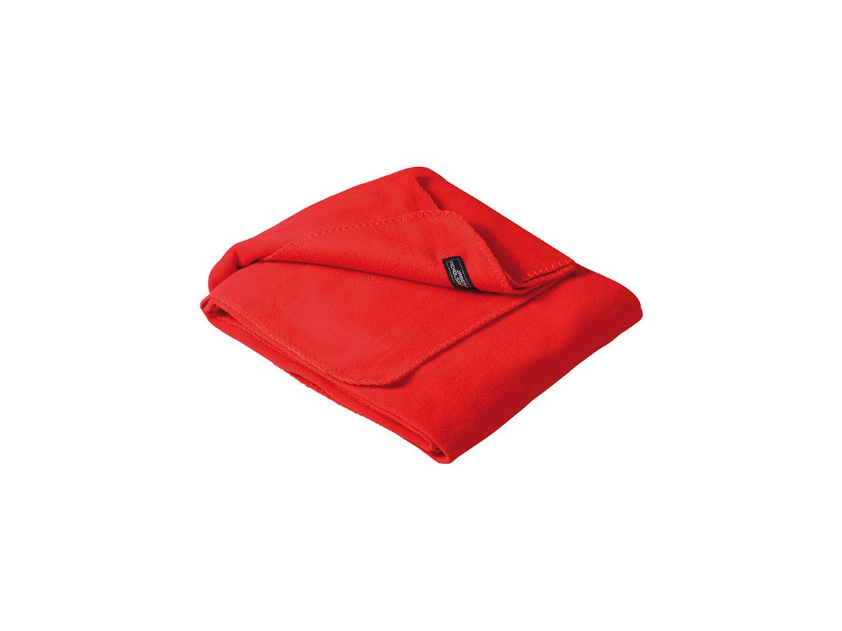 JN Fleece Blanket JN900 100%PES, red, Größe one size