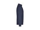 JN Round-Neck Zip JN352 100%BW, navy, Größe 2XL