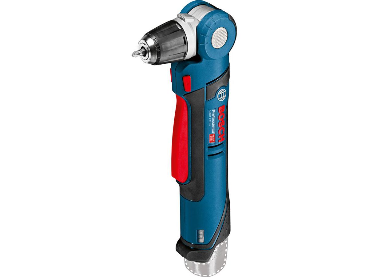 BOSCH Akku-Winkelbohrmaschine Clic&Go GWB 12V-LI, solo, L-BOXX