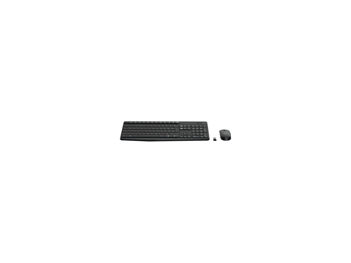 Logitech Tastatur-Maus-Set MK235 920-007905 grau 2 St/Pack.