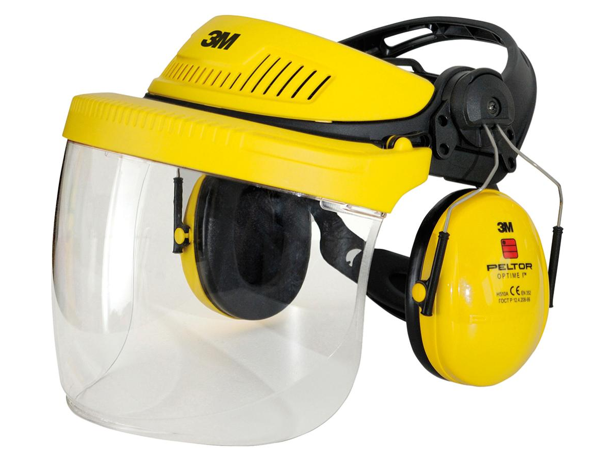 3M Gesichtsschutz G500, Multisystem 5V5F1H51 in Gelb mit H510P3E Kapseln,