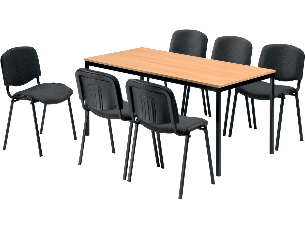 Stapelstuhl chrom/anthrazit