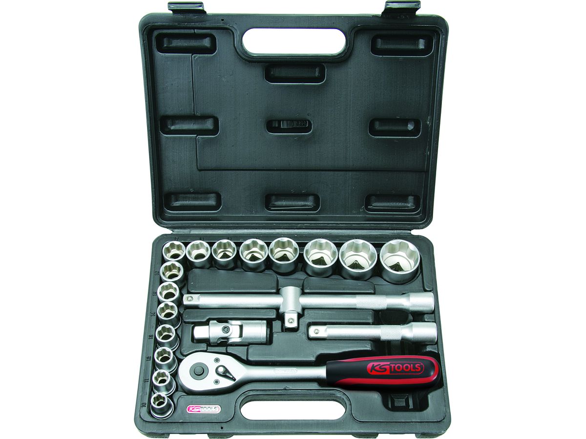 KS TOOLS 1/2" Steckschlüssel-Satz 20-teilig