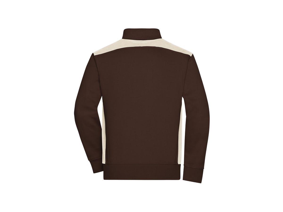 JN Herren Sweat-Jacke JN870 brown/stone, Größe 6XL