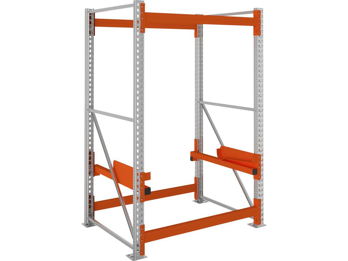 META Kabeltrommelregal Feldlast 4000kg Grundfeld Verzinkt B1300Xt1100Xh2200 mm