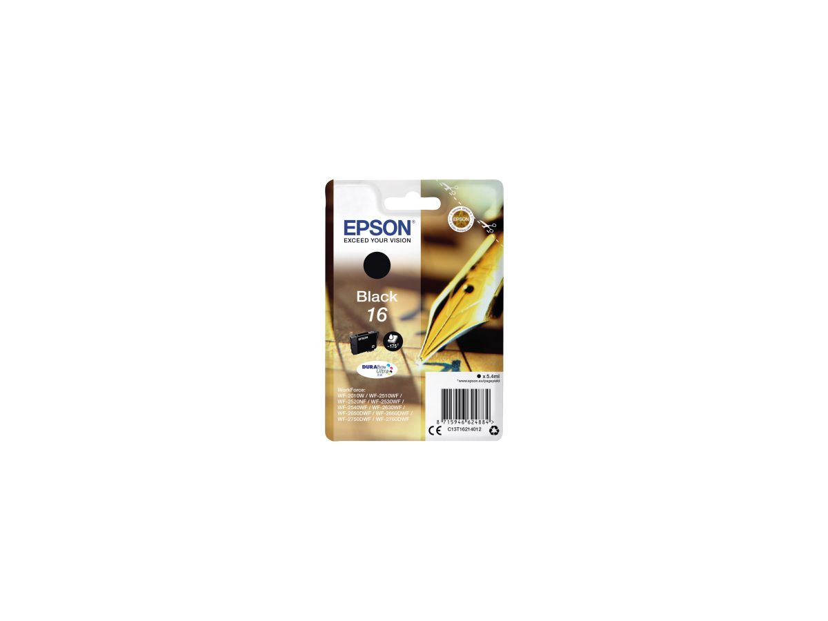 Epson Tintenpatrone C13T16214012 5,4ml schwarz