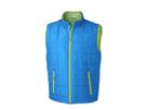 JN Mens Padded Light Weight Vest JN1037 100%PES, aqua/lime-green, Größe M