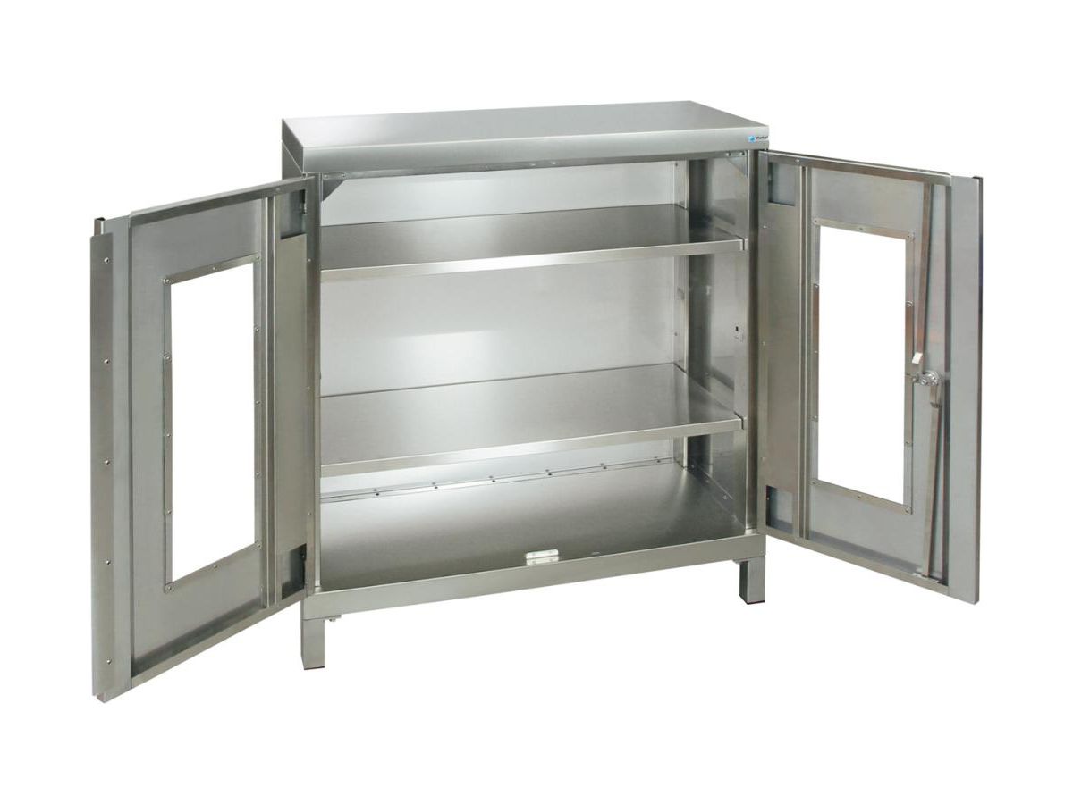 Umweltschrank m. Sockel 1000x900x400 mm Fenster