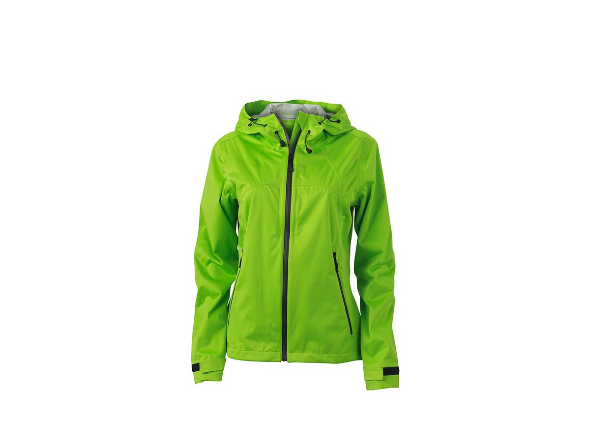 JN Ladies Outdoor Jacket JN1097 100%PES, spring-green/iron-grey, Größe S