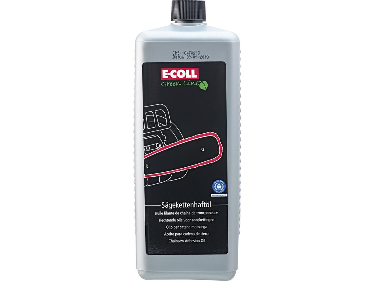 E-COLL EU Sägeketten-Haftöl UWS 1 Liter Flasche, umweltschonend