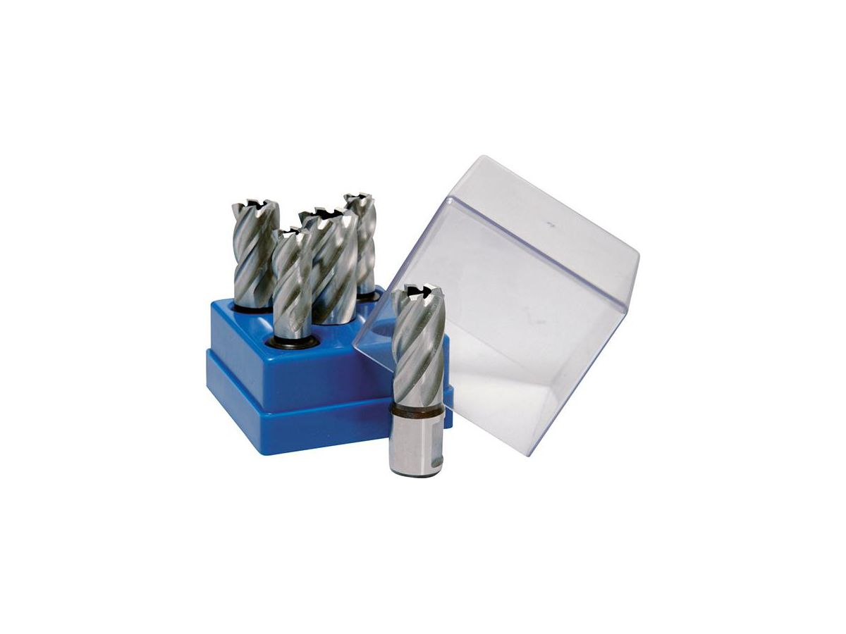 BDS Kernbohrer-Set HSS 5-teilig, 2x 14mm, 2x18mm, 1x 22mm