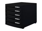 HAN Schubladenbox CONTUR 1505-13 DIN A4/B4/C4 5Schübe geschl. sw/sw