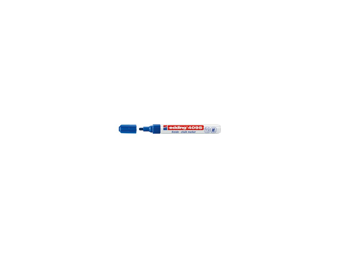 edding Kreidemarker 4095 4-4095003 2-3mm Rundspitze blau
