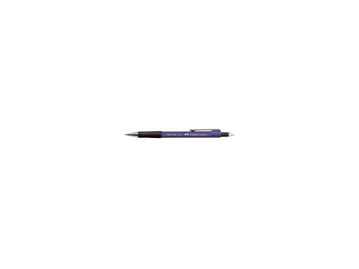 Faber-Castell Druckbleistift GRIP 134751 0,7mm B metallic-blau