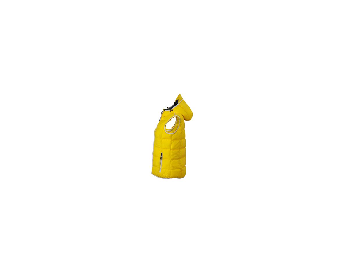 JN Ladies Maritime Vest JN1075 100%PA, sun-yellow/white, Größe 2XL
