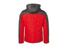 JN Men's Winter Jacket JN1134 red/anthracite-melange, Größe 3XL