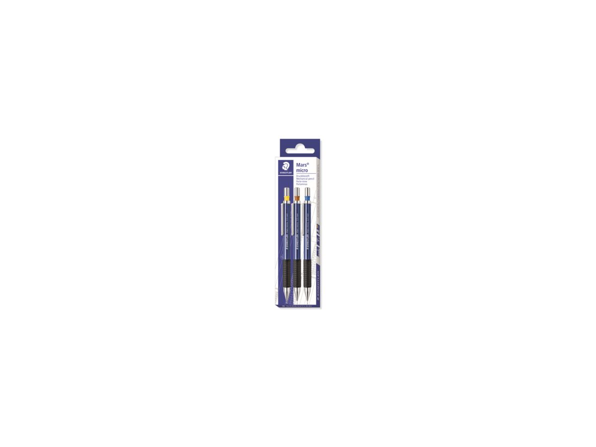 STAEDTLER Druckbleistift Mars 775 SC WP3 HB sortiert 3 St./Pack.