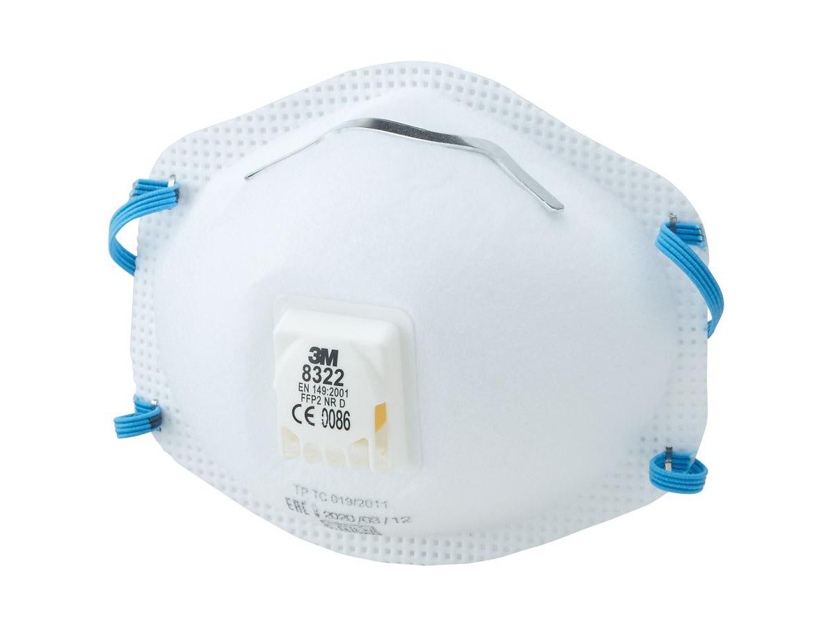 3M Einweg-Atemschutzmaske 8322 FFP2 NR D, mit Ausatemventil