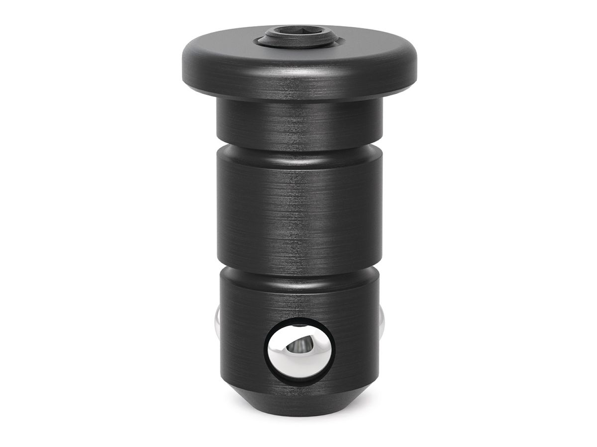 Kugelspannbolzen flach kurz - brüniert