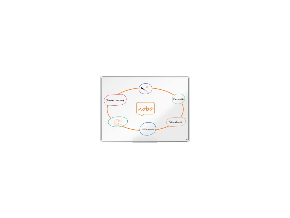 Nobo Whiteboard Premium Plus 1915145 Emaille 90x120cm