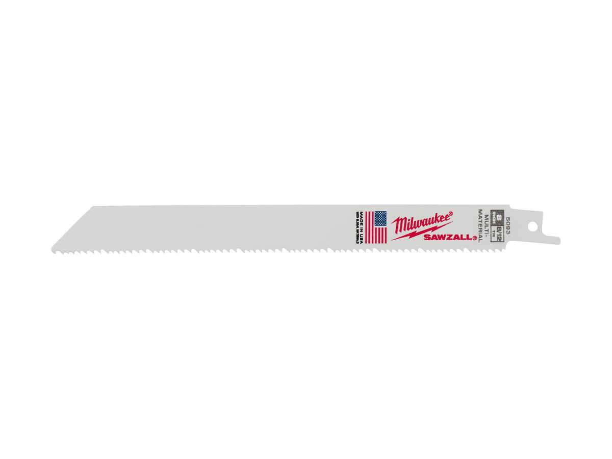 MILWAUKEE Säbelsägeblatt General Purpose 200x3,2/2,1 mm, 8/12 TPI, flexibel