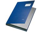 Leitz Unterschriftsmappe 57010035 DIN A4 10 Fächer Graupappe blau