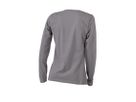 JN Ladies Stretch Shirt lang JN927 95%BW/5%EL, charcoal, Größe S