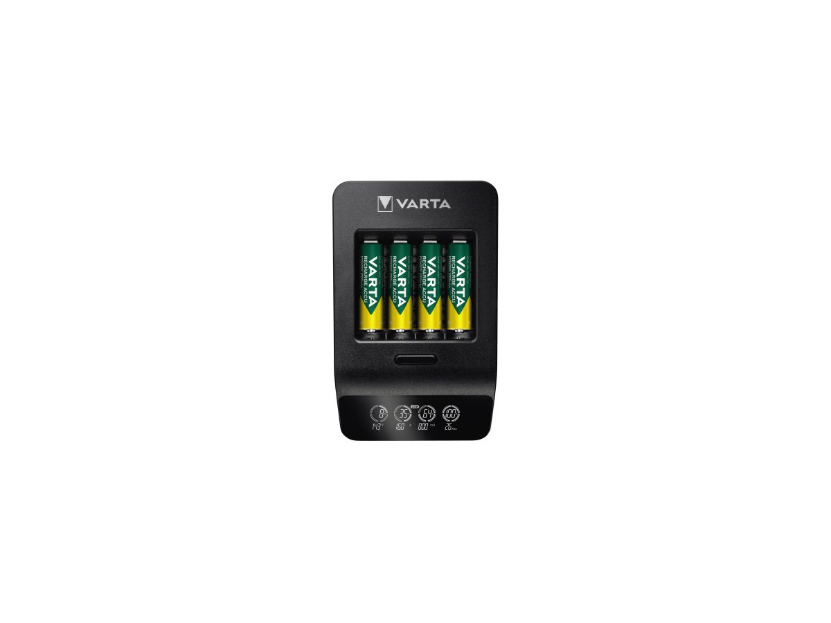 Varta Ladegerät LCD Smart Charger+ 57684101441 +4xAA 2.100mAh