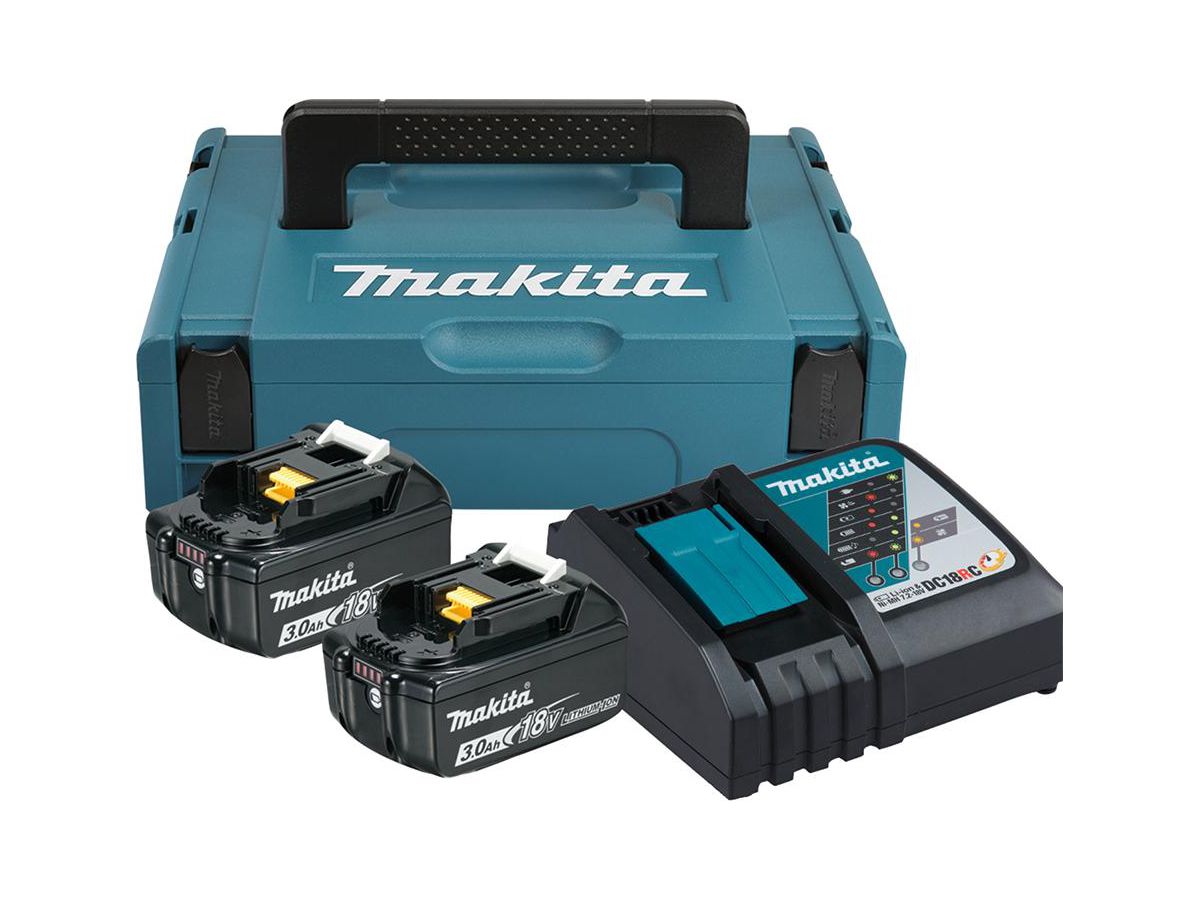 Power-Source-Kit 18V-3,0Ah 2xBL1830B 1xDC18RD im Koffer