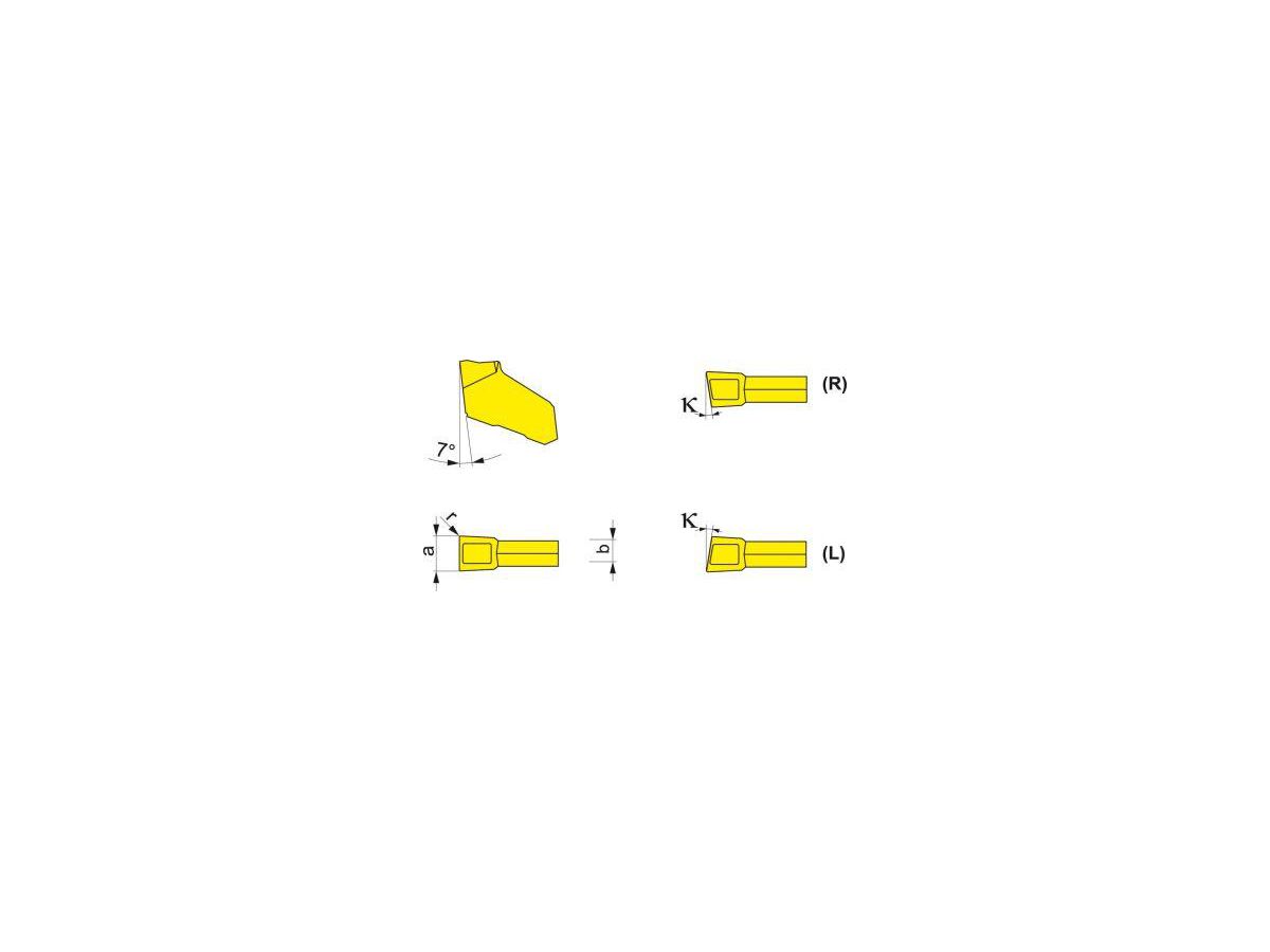 Cut-off insert LFMX 2.00-0.16N F U 9035