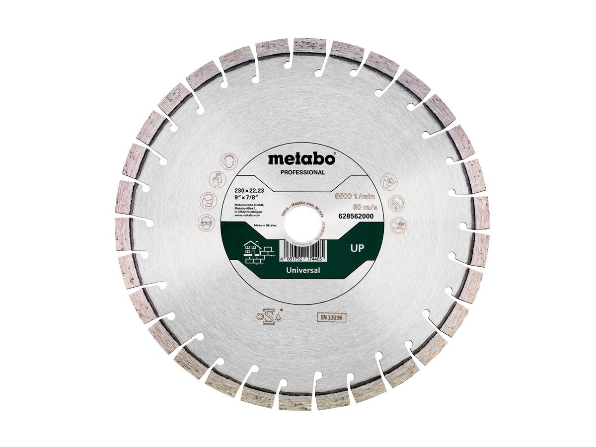 METABO Diamanttrennscheibe UP pro 230x22,23 mm