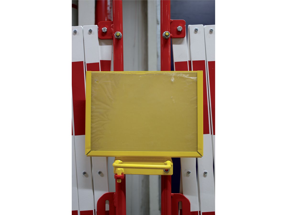 Scherengitter 8000mm rot-weiss