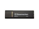 Soennecken USB-Stick 71619 3.0 64GB schwarz/silber