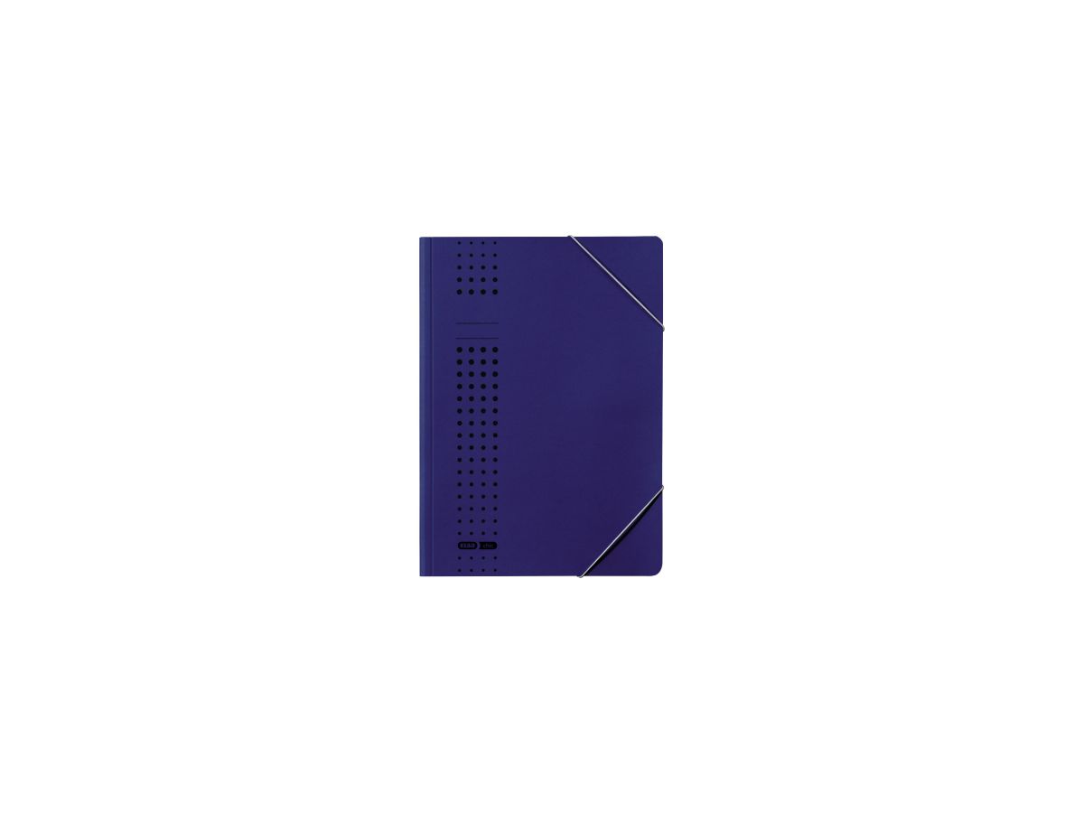 ELBA Eckspanner chic 400010108 DIN A4 150Bl. Karton dunkelblau