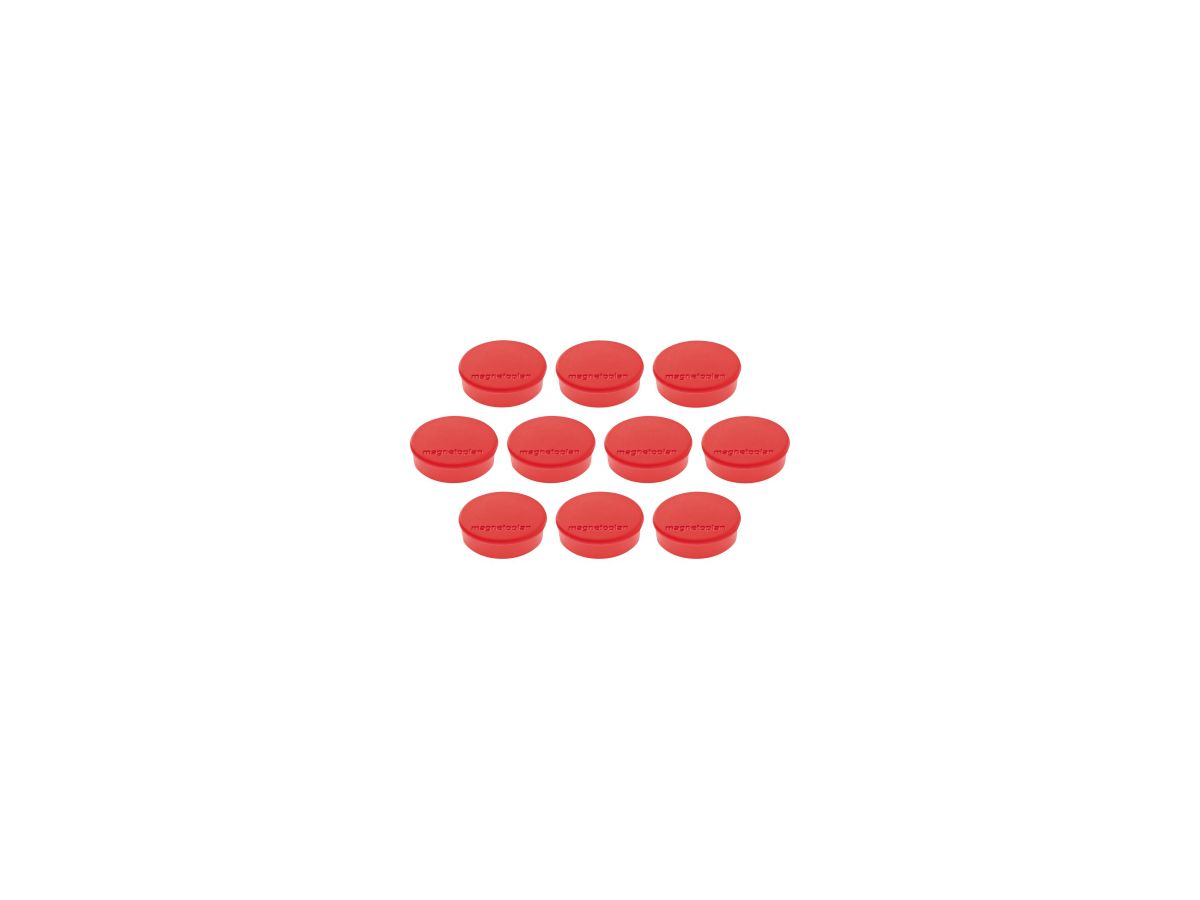 magnetoplan Magnet Discofix Hobby 1664506 25mm rot 10 St./Pack.
