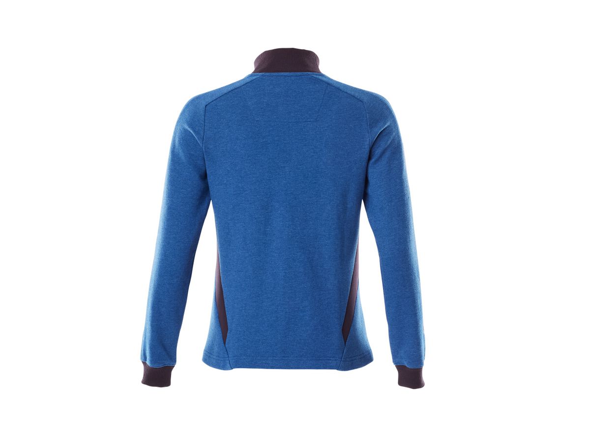 MASCOT Accel. Sweat-Shirt Damen mit RV Gr. 4XL azurblau/schwarzblau 18494-962