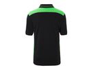 JN Men's Workwear Polo - COLOR - JN858 black/lime-green, Größe XXL