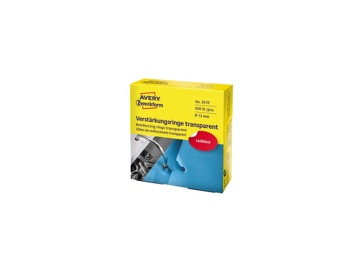 Avery Zweckform Lochverstärkungs- ring 3510 transparent 500 St./Pack.