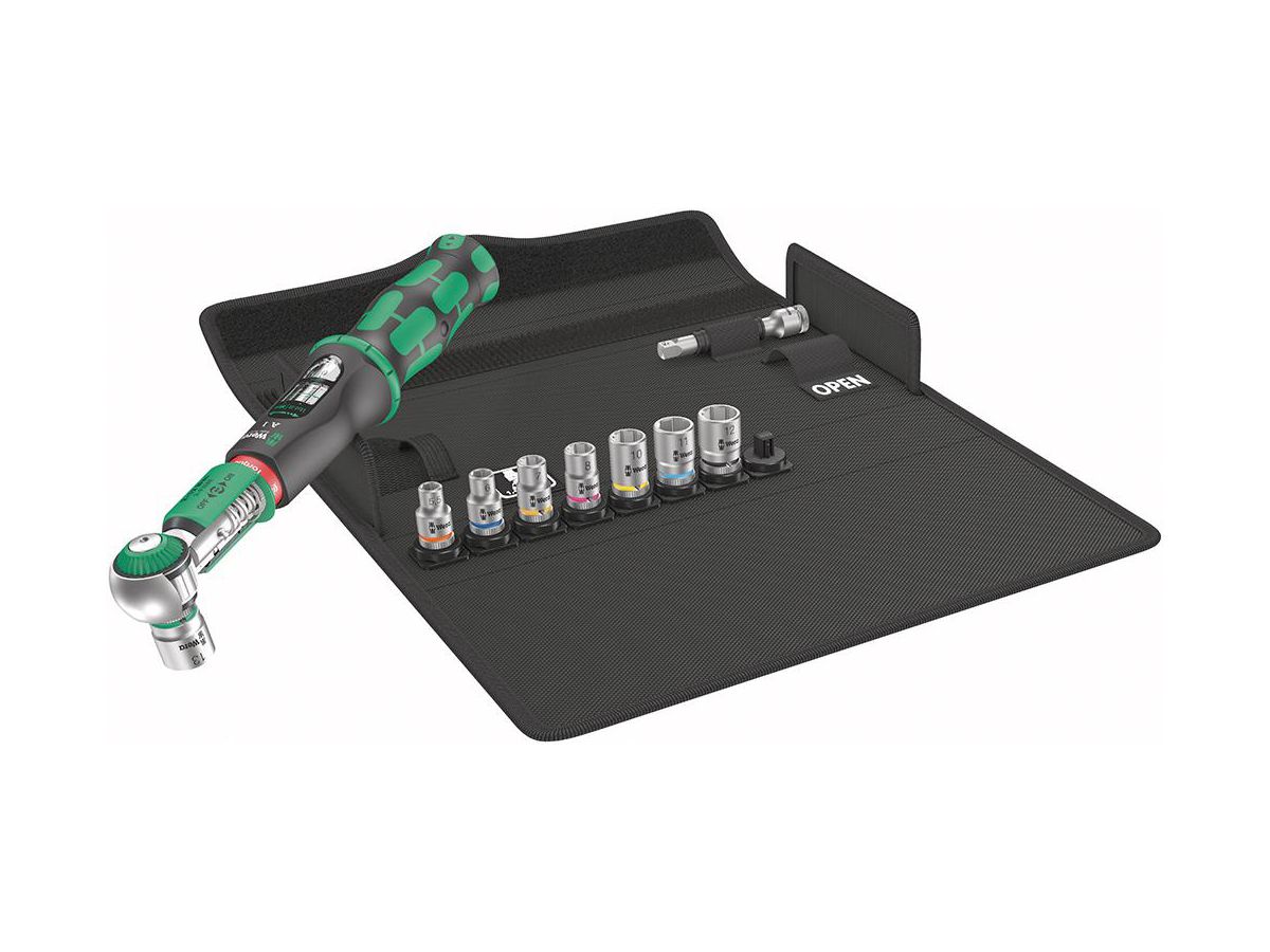 WERA Drehmomentschlüssel-Set Safe-Torque A 1 Set 1, 10-tlg, 1/4", 2 - 12 Nm