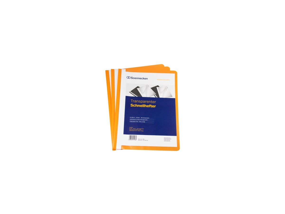 Soennecken Schnellhefter 2962 DIN A4 PP orange 10 St./Pack.