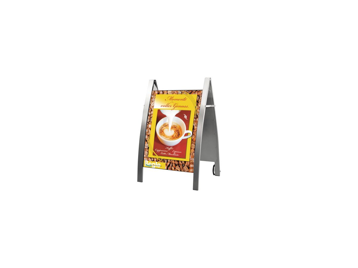 Plakatständer Boston fahrbar