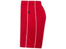 JN Basic Team Shorts Junior JN387K 100%PES, red/white, Größe L