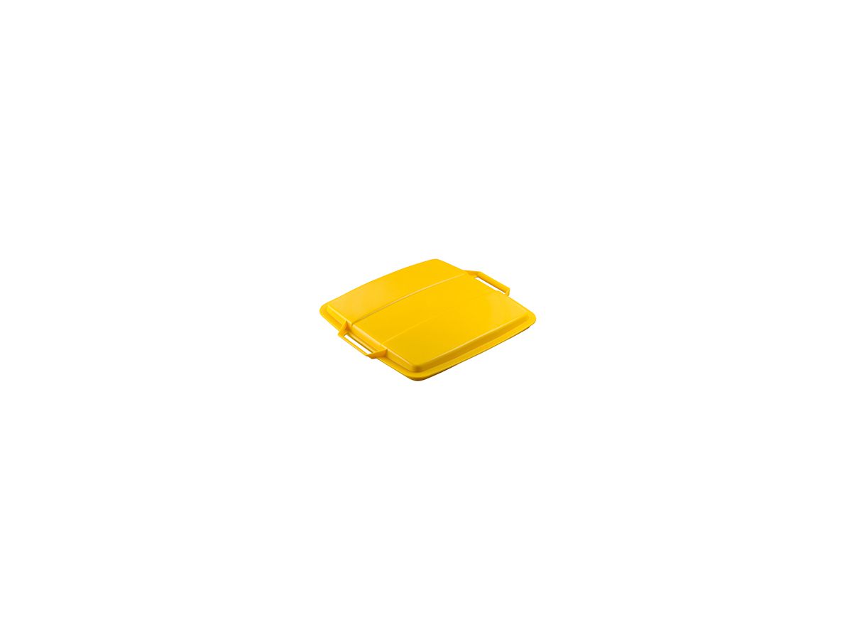 DURABLE Abfalleimer DURABIN FLIP VEH2012030 52x61x49cm grau/gelb