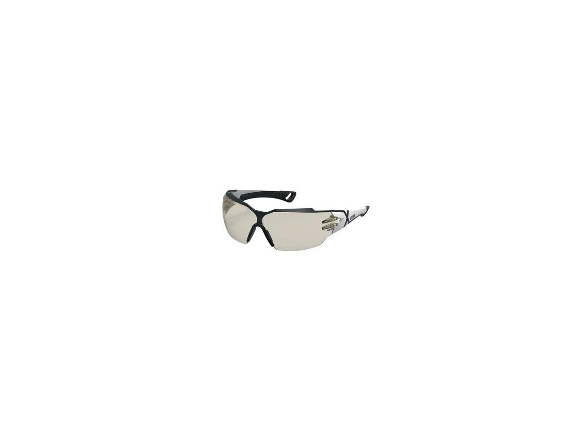 UVEX Schutzbrille cx2 schwarz/weiß Scheibe: PC braun, Nr. 9198.064