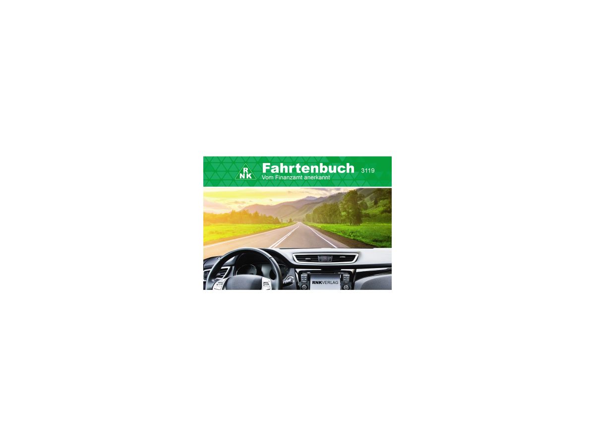 RNK Fahrtenbuch 3119 für PKW DIN A6 quer 32Blatt