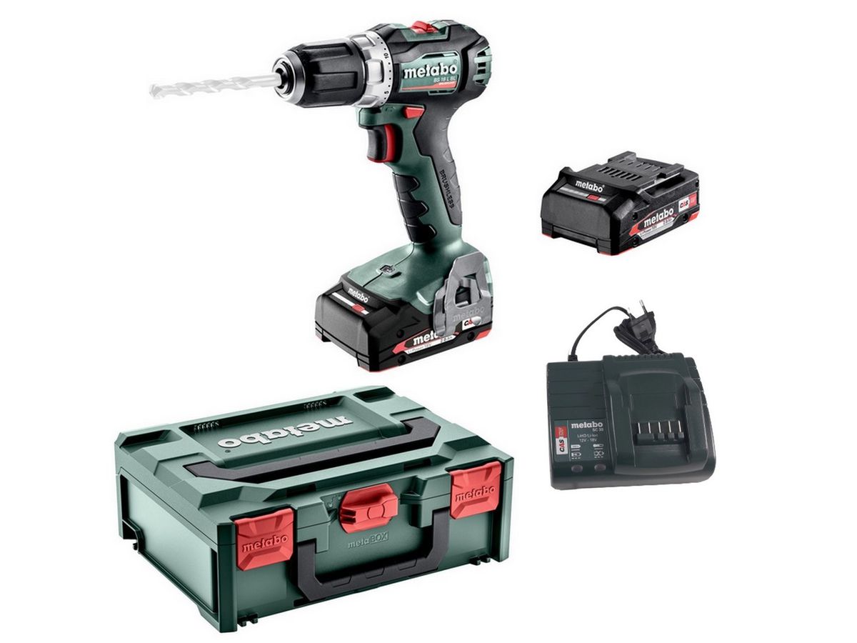METABO Akku-Bohrschrauber BS 18 L BL 2x Akku 18 V/2,0 Ah, SC 30, Koffer