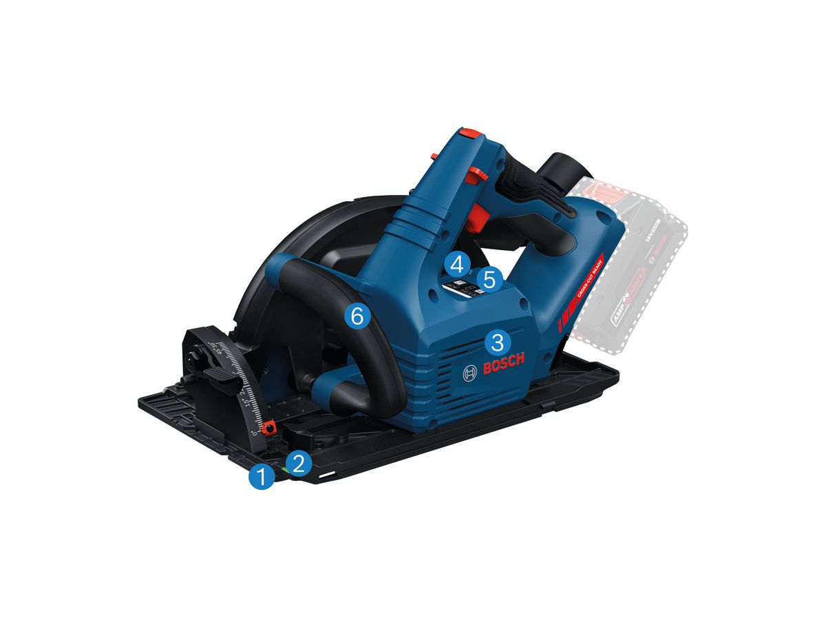 BOSCH Akku-Handkreissäge EXKS18v-68GX solo, in L-BOXX