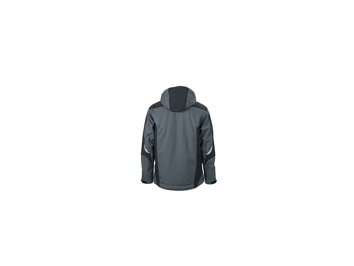 JN Craftsmen Softshell Jacket JN824 100%PES, carbon/black, Größe 5XL