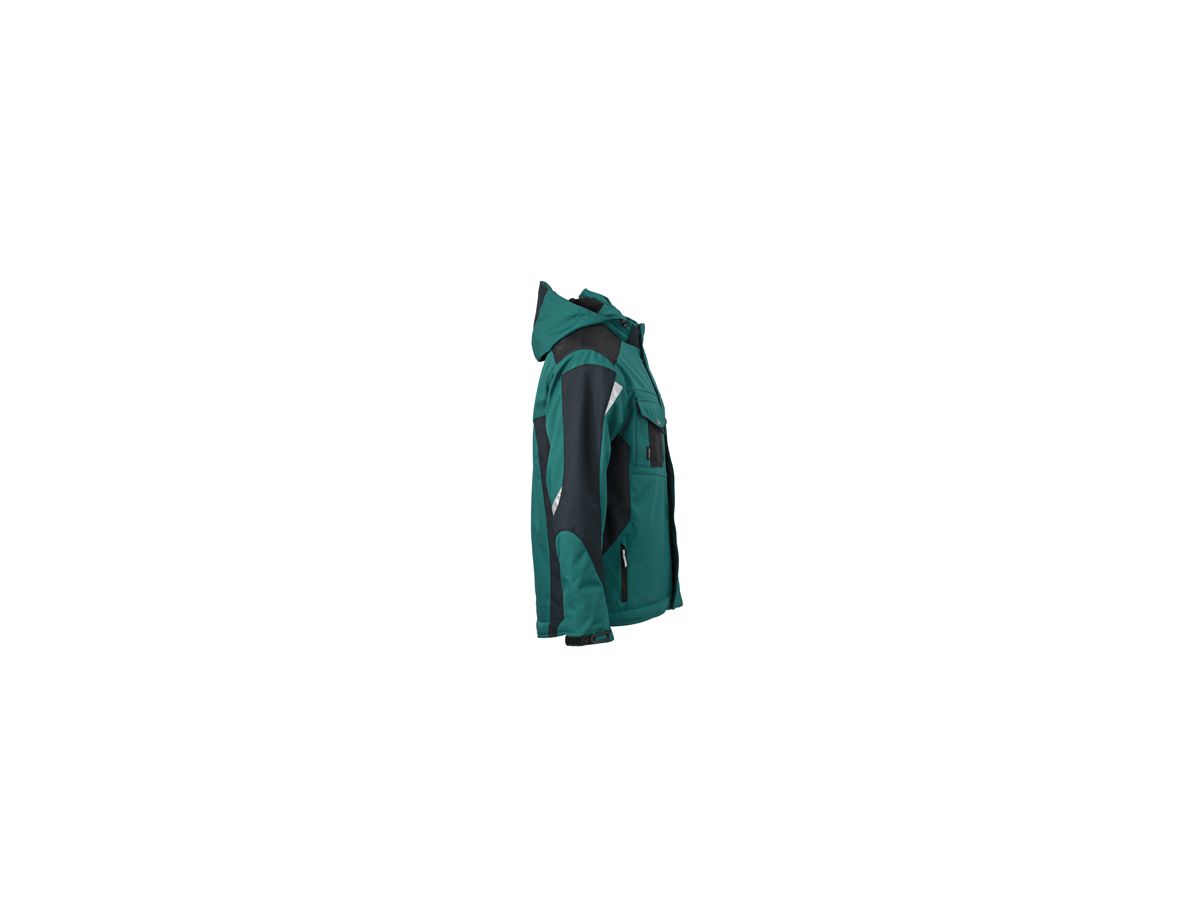 JN Craftsmen Softshell Jacket JN824 100%PES, dark-green/black, Größe XS